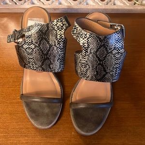 Size 8, worn once, dolce vita block heels